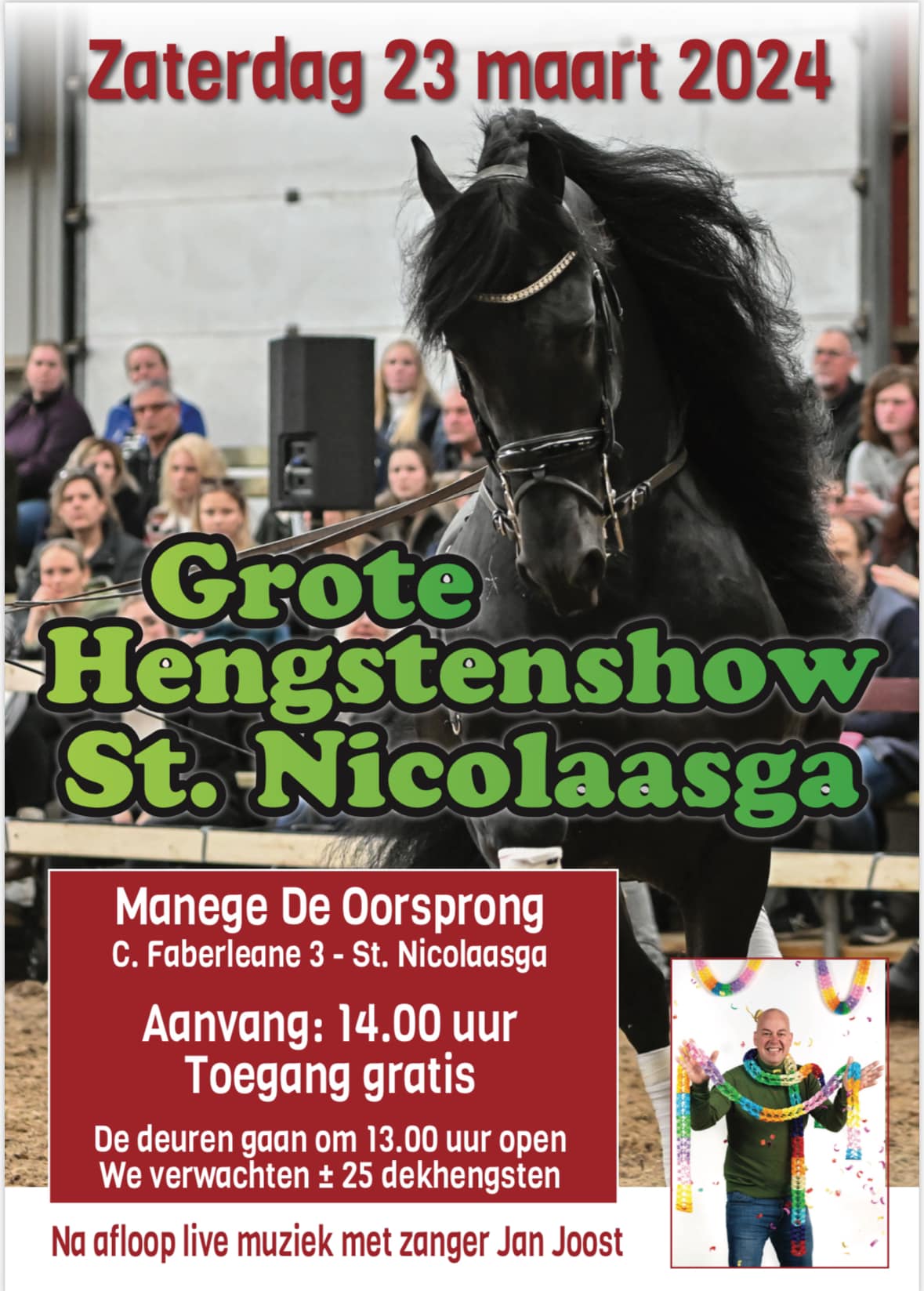 Grote Hengstenshow St. Nicolaasga: prachtige Friese hengsten schitteren!